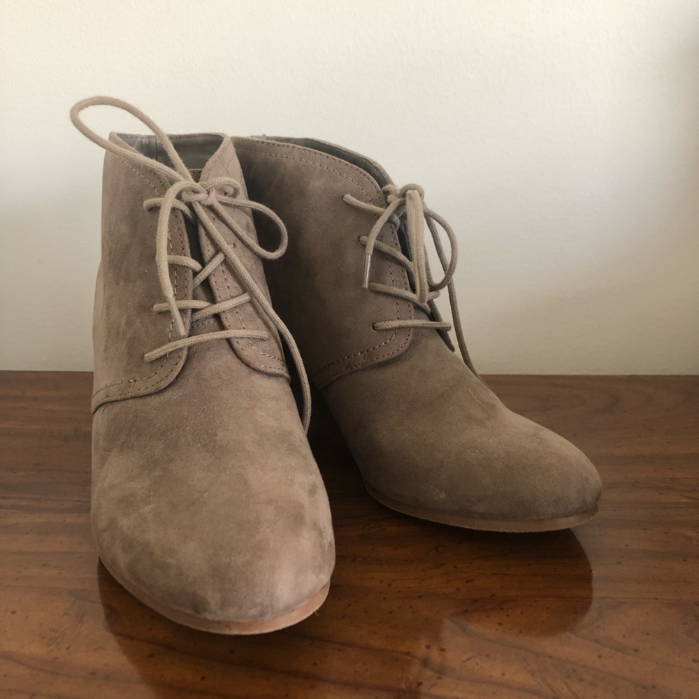 Wedged booties